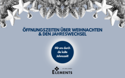 Öffnungszeiten über Weihnachten & den Jahreswechsel